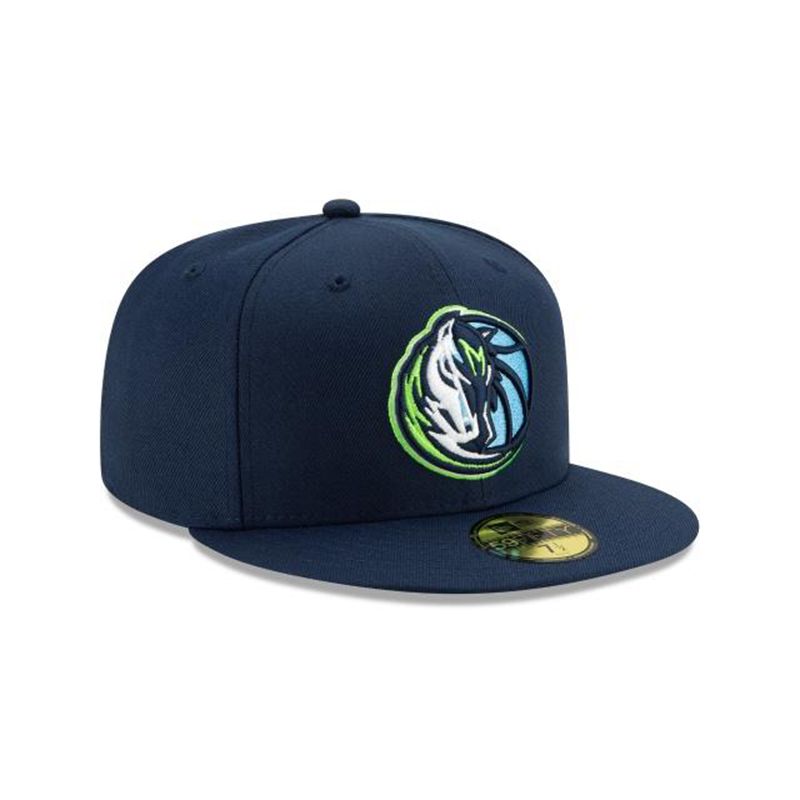 NBA Dallas Mavericks 2019 Authentics City Series Alt 59Fifty Fitted (RLO0831) - Blue New Era Caps